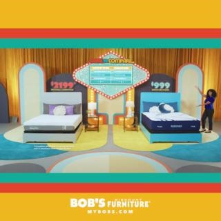 Sleep better knowing that you saved big with my Bob-O-Pedic™ Signature mattress 🙌 #BobsDiscountFurniture #BobsDareToCompareChallenge https://mybobs.shop/46Ouf3X | Bob's Discount Furniture