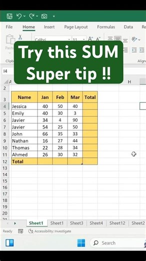 Stop using sum formula manually one by one , here’s a super trick that can save you time