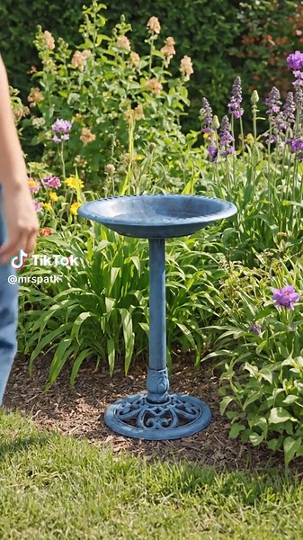 Add a touch of beauty to your backyard with this elegant 27-inch resin garden birdbath! 🐦✨ It's the perfect way to invite feathered friends. Durable and designed to enhance your garden space. Tap to shop and bring more life to your lawn! #gardenfinds #birdbath #outdoordecor #AIGC #Moras