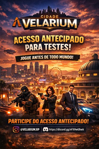 Estamos aguardando vocês para a semana de testes! Chama no pv que mandamos o link do Discord para vocês terem acesso a cidade! Os que entrarem agora nas semanas de teste terão garantido o acesso antecipado e aos benefícios surpresa da cidade! Letra por @ĆĦ3RR¥ , composição por @RAZ , vídeo por @Sam Loko #fivem #gtarp #fivemroleplay #gtarpmoments #fyp
