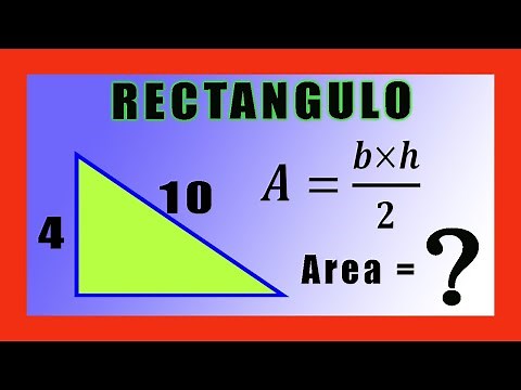 ✅👉 Area of ​​a RIGHT TRIANGLE knowing the HYPOTENUSE