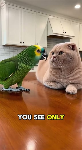 Parrot Loses His Mind Arguing With a Cat That Only Says “Meow” 😂🦜🐱