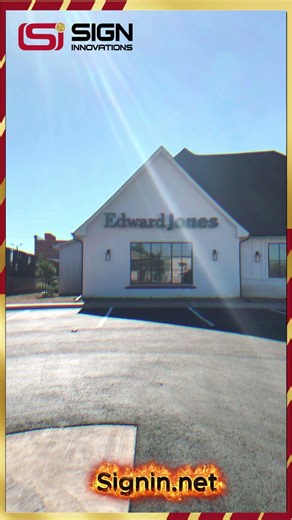 Check out the Channel letter, and dimensional letter signs we did for Edward Jones! Signin.net #okc
