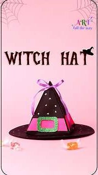 DIY Halloween Witch Hat 🎃 | Easy Paper Craft | Fun Halloween Decoration