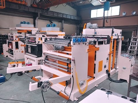 Reel Paper sheet cutting machine (automatic stacking)