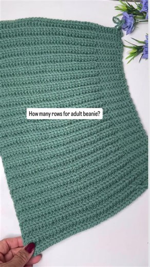 How many rows do you make for adult beanie? #crochet #crochetbeanie #countingrows #crochetlove #yarn #yarnlove #yarnaddict #piyamade #meroindreni #yarnspirations | MeroIndreni Page