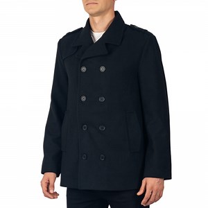 Alpine Swiss Jake Mens Pea Coat Wool Blend Double Breasted Dress Jacket Peacoat - Walmart.com