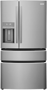 Frigidaire Gallery 26.3 Cu. Ft. 4-Door French Door Refrigerator 36-Inch Wide in Smudge-Proof Stainless Steel - GRMS2773AF
