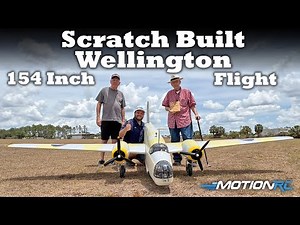 154" Scratch Built Wellington Flight w/ interview from its builder Larry Utt | Motion RC