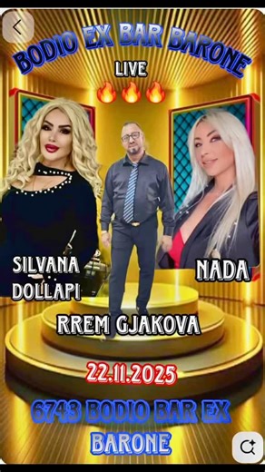 22/11/2025 Muzik Live Bodio Ch Ticino🔥🔥🔥🔥🔥 | Silvana Dollapi