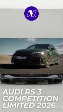 Only 750 units: Audi RS 3 Competition Limited 💎