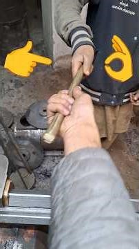 making a crazy brass bat on lathe ##mechanical #engineering #lathe #shorts #project #bat #tools