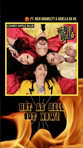 Candy Apple Blue - Hot as Hell 🔥 (ft. Nick Bramlett & Ariella da Vil) #dancerock #disco #synthpop 🎵🎶