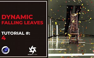 用C4D制作飘落的落叶效果