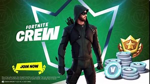 Green Arrow joins Fortnite Crew for January’s exclusive Crew Pack. Fortnite Crew members get the Green Arrow Crew Pack plus the Battle Pass and 1,000 V-Bucks! | Nintendo Switch