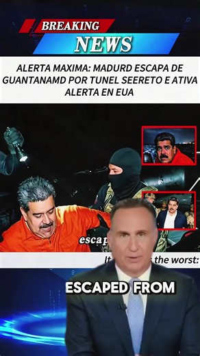 Maduro escaped from Guantánamo 3 hours ago using a tunnel no one knew existed #shockingtwist #worldnews #usa #americaupdate #news