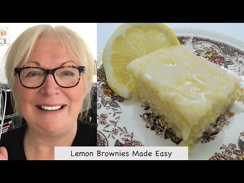 Lemon Brownies Made Easy