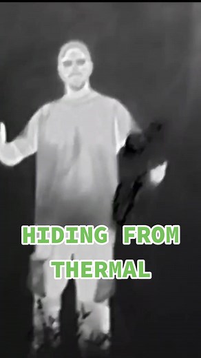 How to hide from thermal imaging devices #fyp #foryou #thermal #survival #thermalimager #outdoors #emergencyblanket #thermalmonocular #hunting #thermalscope #agm #pulsar #atn #nightvision