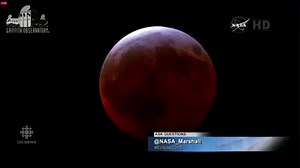 Footage from NASA shows a rare glimpse of total lunar eclipse. Read more about it, and view photos of the eclipse from around the world, here: http://cbc.sh/Ojwo5Rl | CBC News
