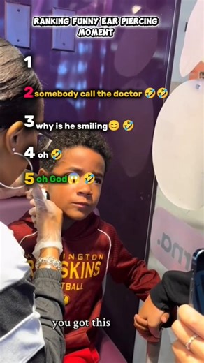 Ranking funny ear piercing moment#shorts