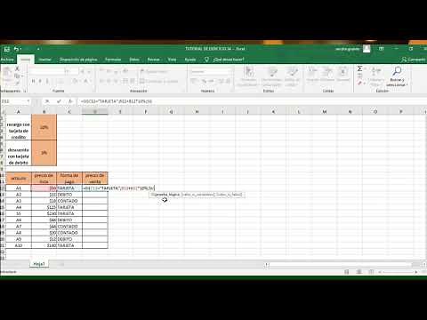TUTORIAL DEL EJERCICIO 34 DE LOS EJERCICIOS DE EXCEL SEGUNDA PARTE