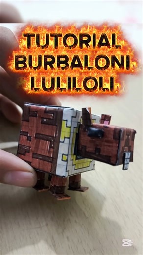 Tutorial on how to make Burbaloni Luliloli version #minecraft #papercraft #tutorial