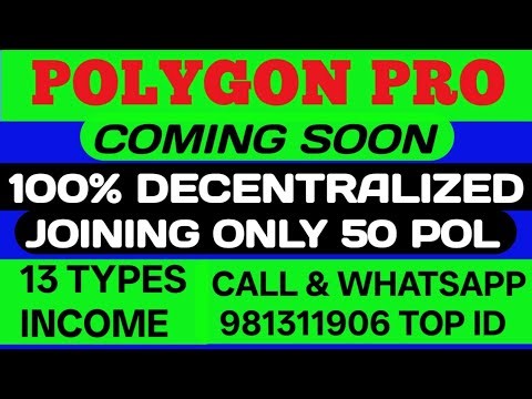 POLYGON PRO FULL BUSINESS PLAN / 100% DECENTRALISED PLAN / FULL NONWORKING / BY EARNING 4U