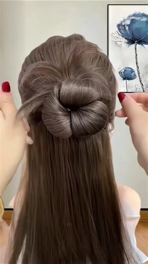 Elegant shoulder-length hair tutorial #hairtutorial #hair #tutorial #beautiful#hairstyle #shortsfeed