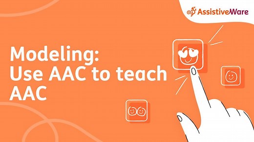 AAC modeling works and it's supported by decades of research. Modeling simply means that we use AAC to talk with the AAC user. Watch as Amanda shows you how to model and answers your most frequently asked questions. | AssistiveWare