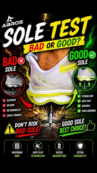 Sole Test - Abros Super ETUP Hyperbeads Running Shoe😳 #shoes #shorts #runningshoes