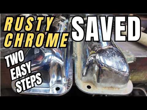 2 EASY STEPS. Resurrecting Rusty Chrome! Vintage 427 Valve Covers Brought Back to Life