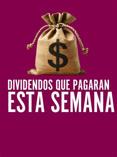 Dividendos que pagaran esta semana del 06 al 10 de abril #dividendos #dinero #bdc