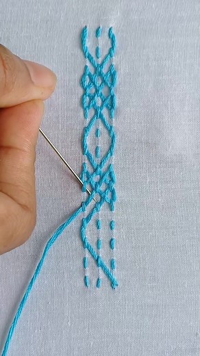 Beautiful Nakshi Katha Borderline Embroidery Design