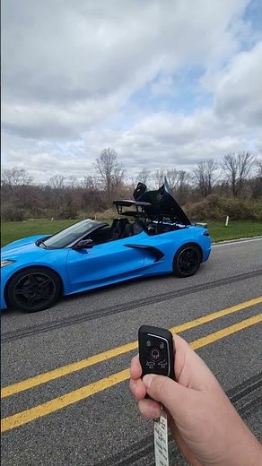 How To Open Convertible Top with Key Fob for the 2024 c8 Corvette