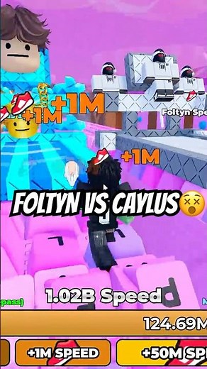 Foltyn Vs Caylus🤯 +1 Speed Keyboard Escape #roblox