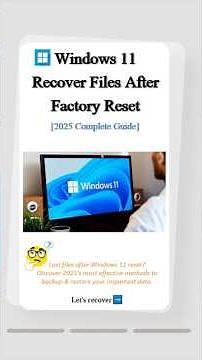 Backup & Recover Files After Windows 11 Factory Reset: 2025 Guide #windows11 #factoryreset #techtips