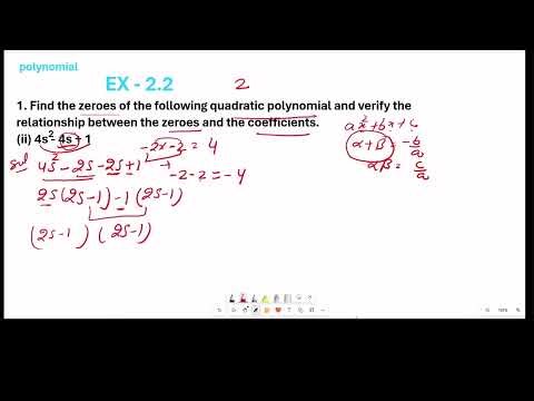 chap 2 || polynomial || Ex 2.2 || Q - 2 (ii)