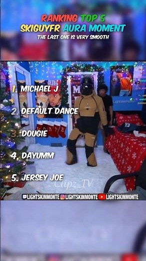 Ranking Top 5 Skiguyfr Aura Moment #dance #shorts #viralshorts
