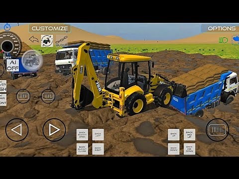 Indian Vehicles Simulator 3D game | JCB PULLING TIPPER