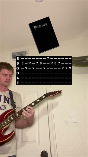 Death Note L’s Theme guitar 🎸 follow for more riffs #deathnote #guitar