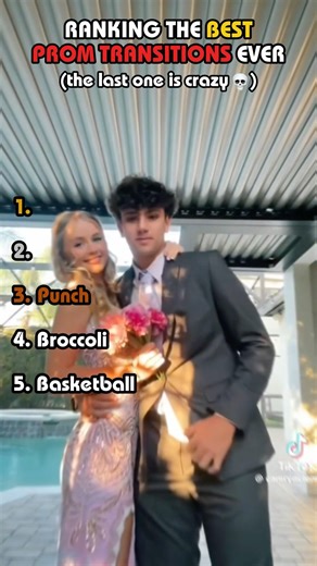 Ranking BEST PROM TRANSITIONS 👗 #shorts