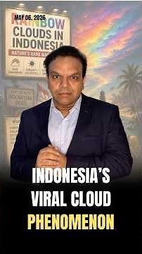 Rainbow Clouds in Indonesia? #indonesia #rainbow #iran #iranisraelwar #iranwar #trump #missiles