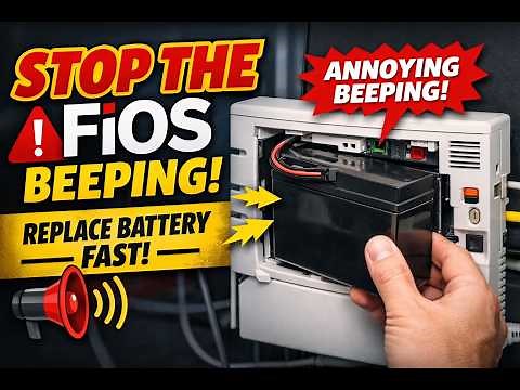 **Stop the Verizon FiOS Beeping! Replace the Backup Battery in Minutes**