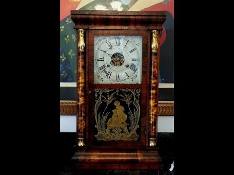 1865 Seth Thomas 30 Hour Ogee Walnut Half Column Case, Style 3 Mantel Clock