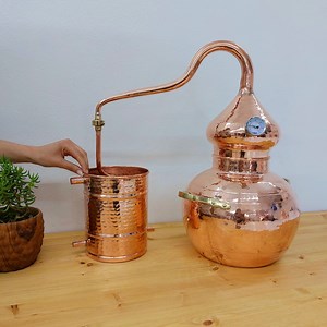 Traditional Alembic 10 L / Copper Hammered / Copper Alembic Still / Essential Oil Distiller / Distillery / Still for Essential Oils - Etsy