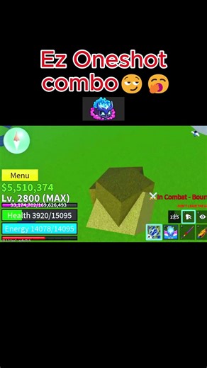 Checkout full video in my channel #bloxfruitspvp#combo#Oneshot#