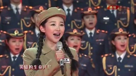 中央电视台春节联欢晚会 2014 第23期 《英雄赞歌》王芳