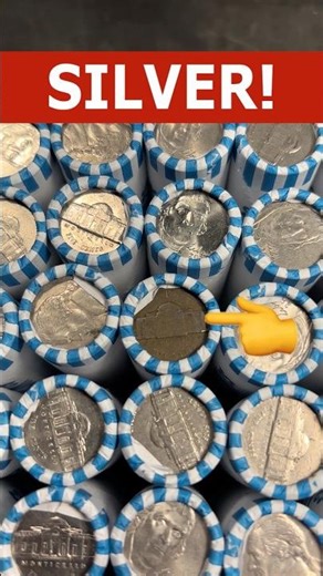 World War II Silver Nickel Ender! #coin #rich #money #coincollecting #coinrollhunting