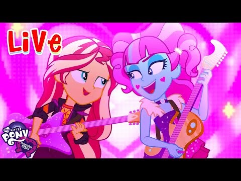 🔴 Equestria Girls LIVE 🔮 BEST SONGS 🌈 Under our Spell, Cafeteria Song + more songs! 🎶💜 MLP EG