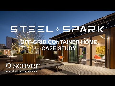Prefab Solar Powered Container Homes with Steel + Spark